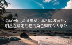 糖心vlog深度揭秘：真相风波背后，明星在酒吧后巷的角色彻底令人意外